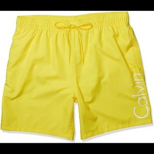 *CALVIN KLEIN* Yellow bathing suit